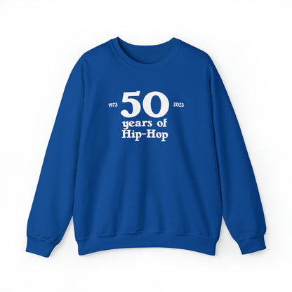 50 years of Hip-Hop Crewneck Sweatshirt Great gift for Rap & Hip-Hop Lover