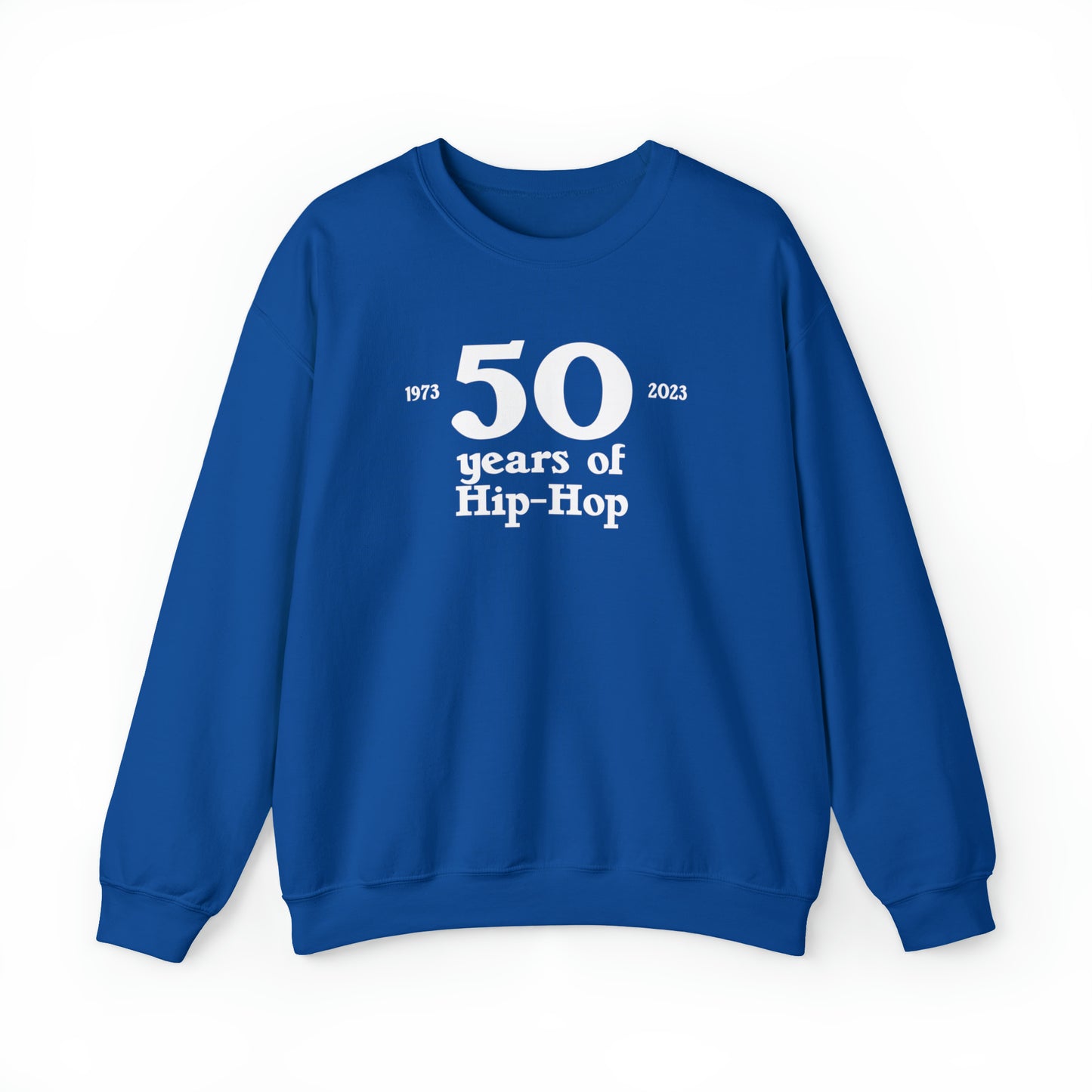 50 years of Hip-Hop Crewneck Sweatshirt Great gift for Rap & Hip-Hop Lover