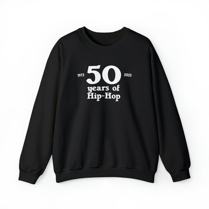 50 years of Hip-Hop Crewneck Sweatshirt Great gift for Rap & Hip-Hop Lover