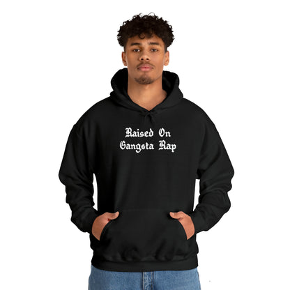 Raised on Gangsta Rap Hoodie Sweatshirt, Rap Hoodie, Funny Hip-Hop Gift