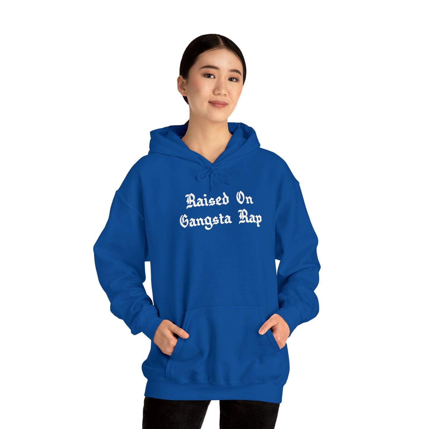 Raised on Gangsta Rap Hoodie Sweatshirt, Rap Hoodie, Funny Hip-Hop Gift