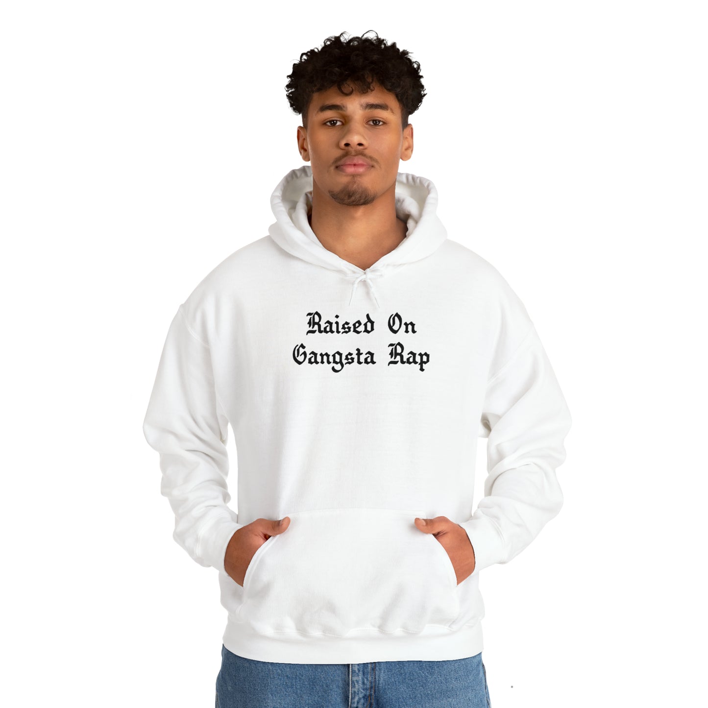 Raised on Gangsta Rap Hoodie Sweatshirt, Rap Hoodie, Funny Hip-Hop Gift