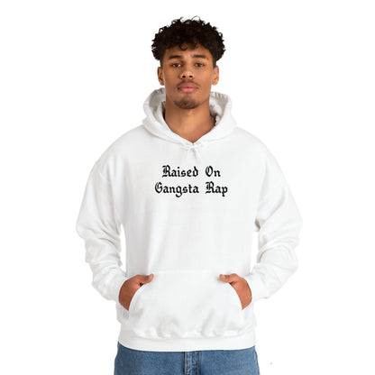 Raised on Gangsta Rap Hoodie Sweatshirt, Rap Hoodie, Funny Hip-Hop Gift