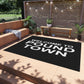 Welcome to Pound Town Rug Great Gift for a friend, Funny Mat Rug
