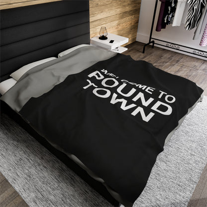 Funny Welcome To Pound Town Blanket Plush Netflix and Chill Blanket