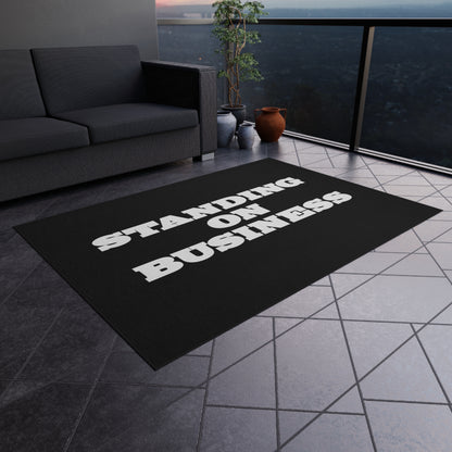 Standing on Business Rug Great Gift for a Business Owner or Entrepreneur Stand on Business Mat Rug for Business