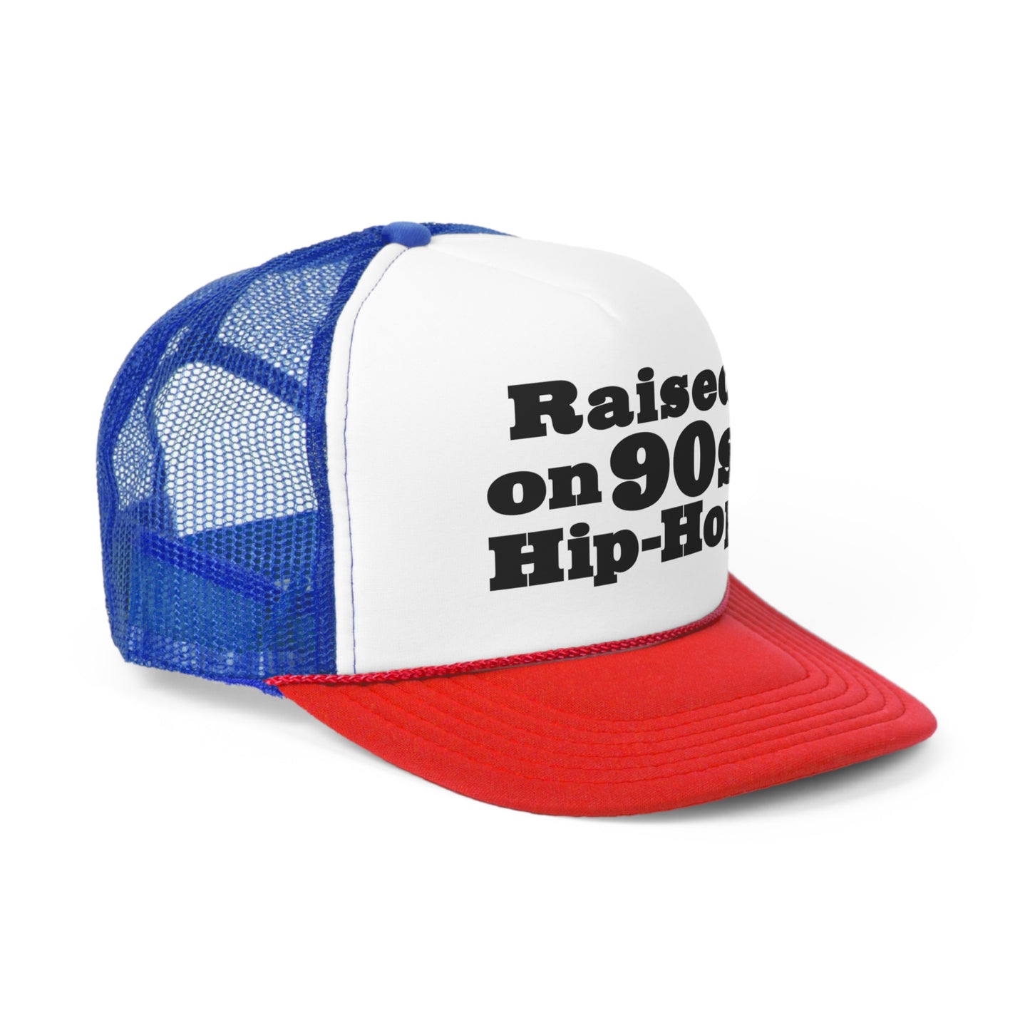 Raised on 90s Hip-Hop Snapback Trucker Hat Great gift for a 90s Hip-Hop & Rap Lover Hat