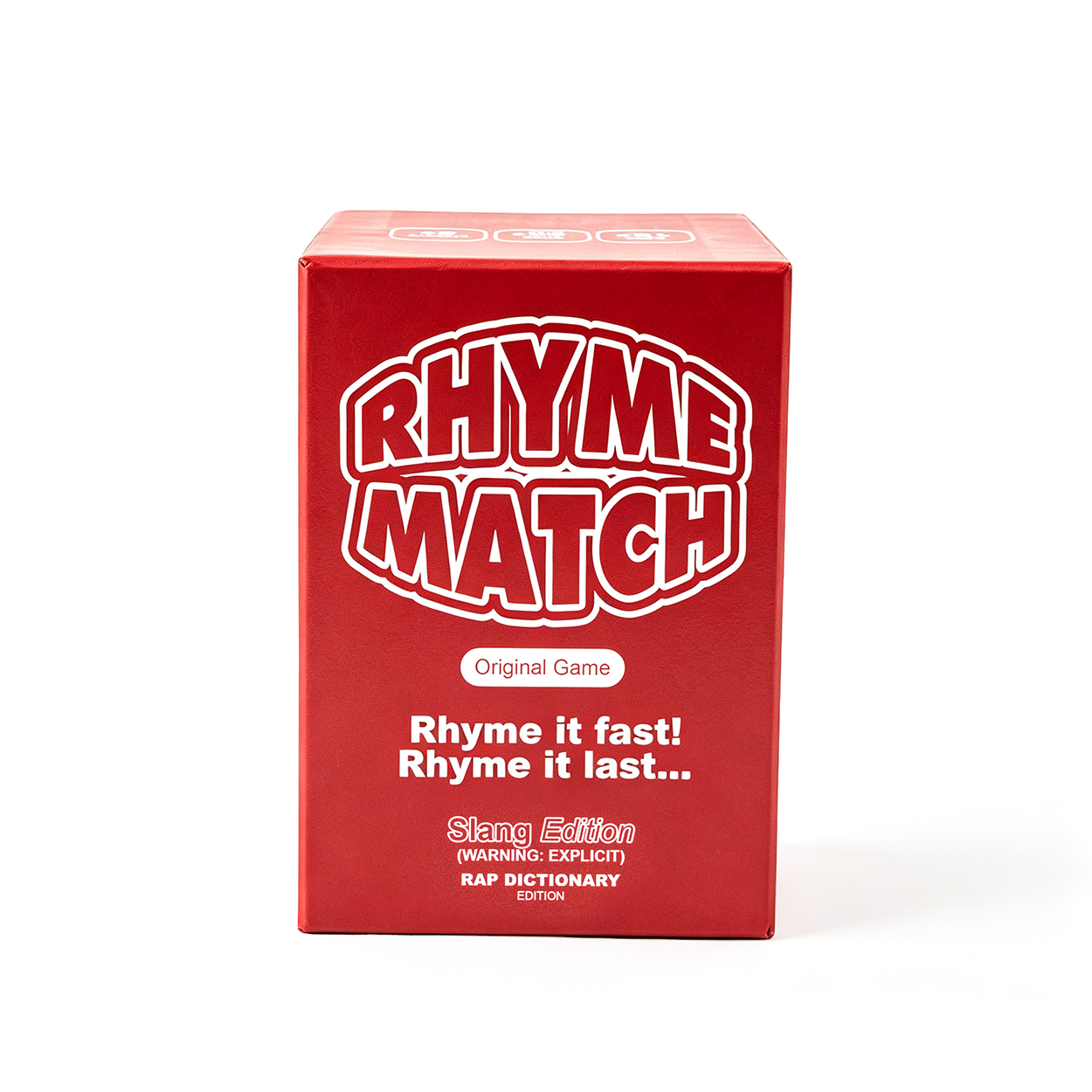 Front of Rhyme Match: Fast Thinking Rhyming Game (Rap Dictionary/Slang Edition)