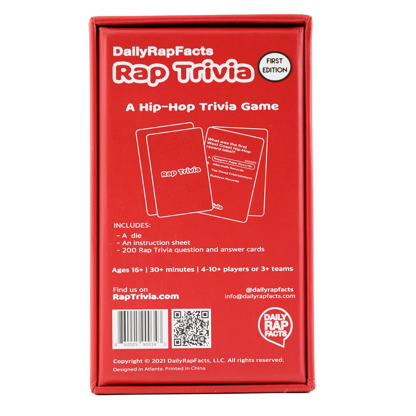 Back of Rap Trivia