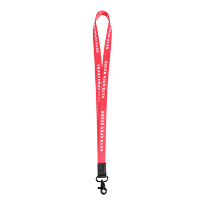 Keys Open Doors Lanyard (Red)