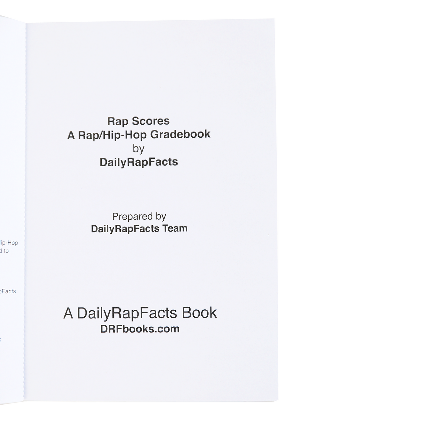 Rap Scores: A Rap/Hip-Hop Gradebook